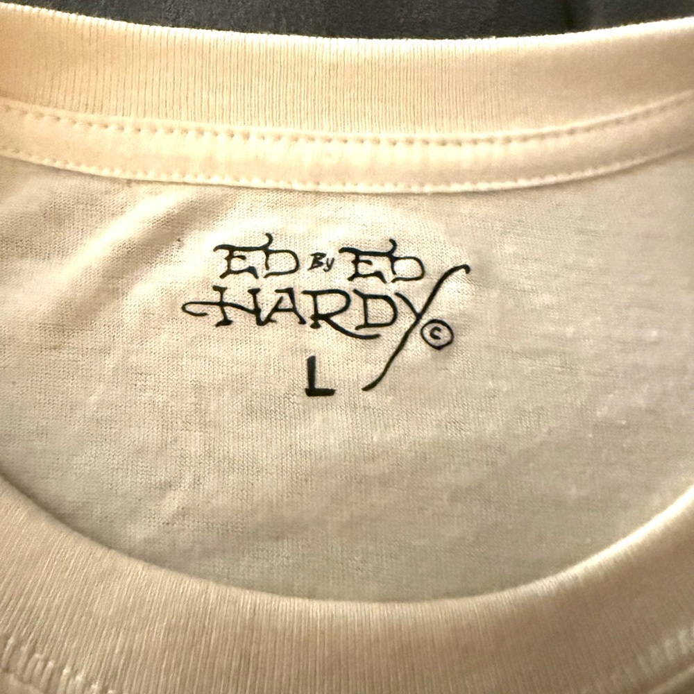 Ed Hardy White Tattoo Graphic Tee - Picture 2 of 5